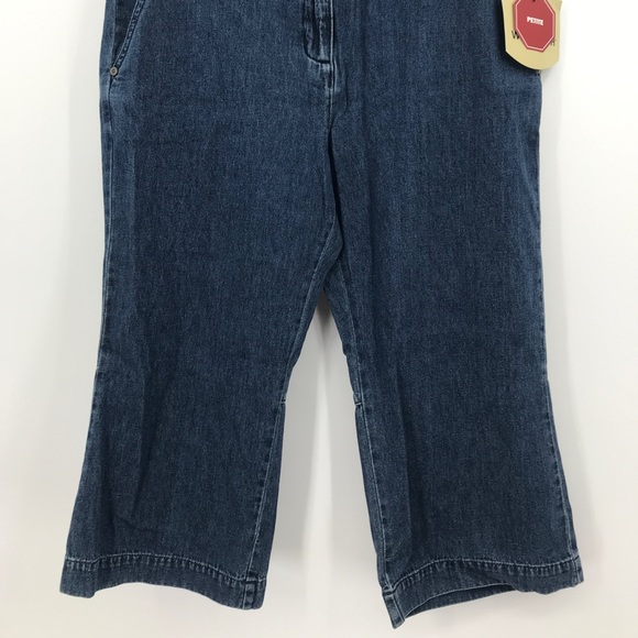 NWT Woolrich jean capris classic fit women's size 8 petite Dark blue wash - Picture 2 of 9